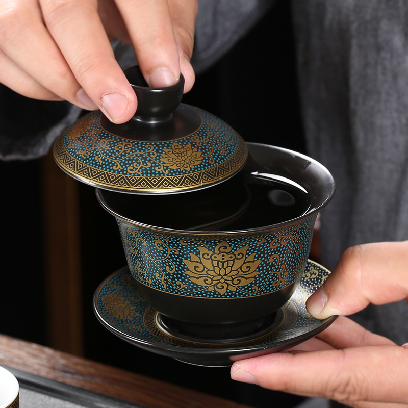Korean Tea Set - 중국어 Teaset 클래식 Gaiwan 차 컵