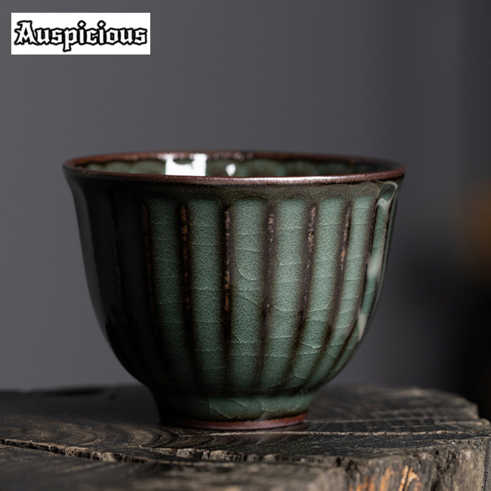 Celadon Ceramic Cup - 수제 Ge 가마 다리미 바디 세라믹