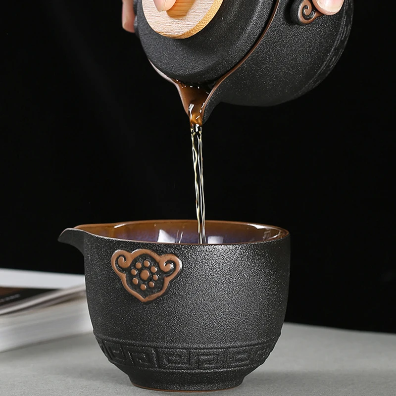 휴대용 고급 중국 차 여행 차 세트 쿵푸 차 세트 세라 - Korean Tea Set 리뷰 및 가격