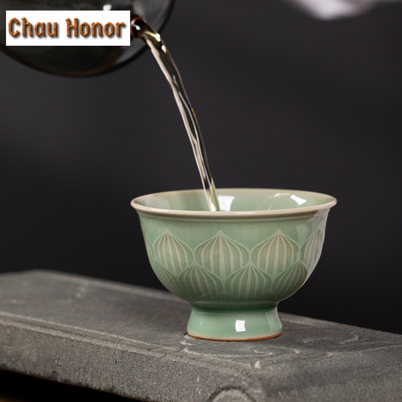 100ml 수제 Longquan 청록색 잔 찻잔 부티크 - Celadon Ceramic Cup 리뷰 및 가격