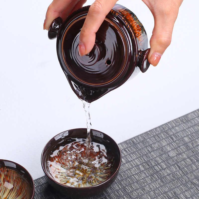 휴대용 세라믹 주전자 게이완 2 컵 차 세트, 중국 휴 - Korean Tea Set 리뷰 및 가격