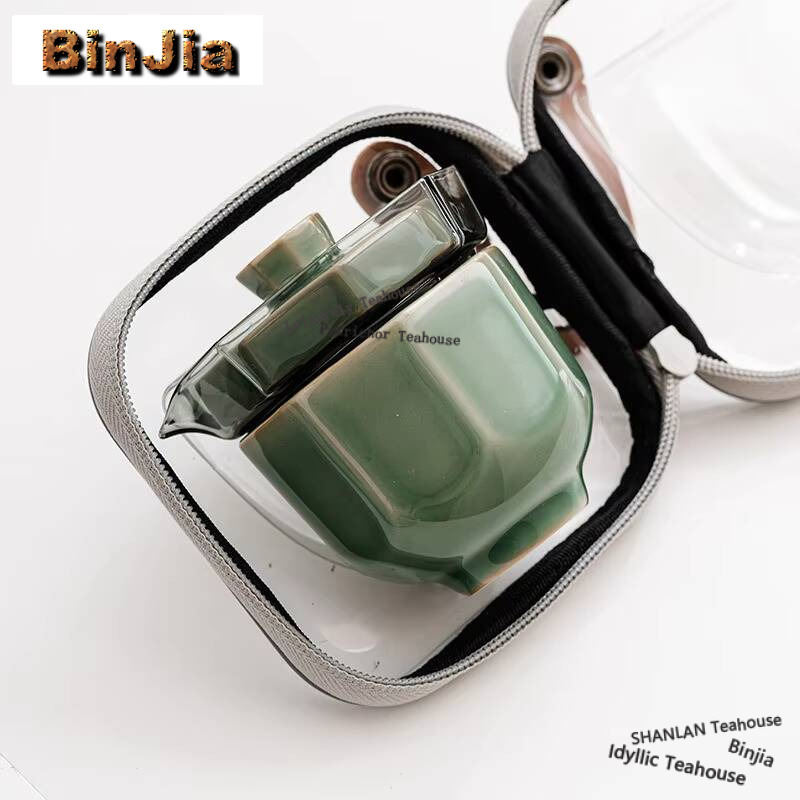 Yue Kiln Celadon 여행 휴대용 손님용 차  - Celadon Ceramic Cup 리뷰 및 가격