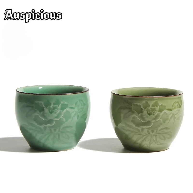 120ml 수제 롱콴 청자 모란 찻잔 선(禪) 티볼 샘 - Celadon Ceramic Cup 리뷰 및 가격