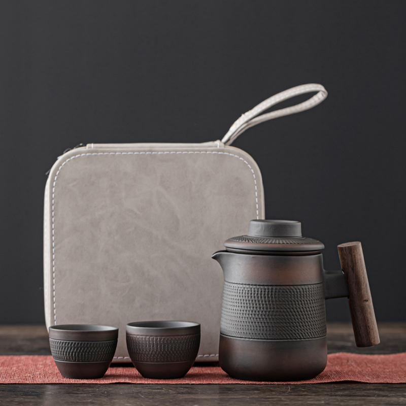 하이 엔드 보라색 도자기 RetroTea 세트 야외 여 - Korean Tea Set 리뷰 및 가격