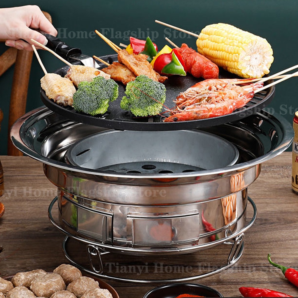 스테인리스 스틸 숯불 그릴 카본 스토브 바베큐 그릴 랙 - Korean Bbq Grill 리뷰 및 가격