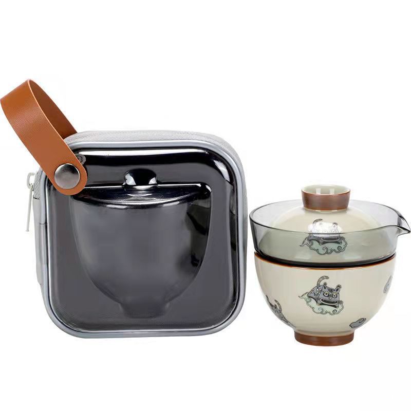 여행용 차 세트, 휴대용 가방, 빠른 컵, 한 냄비,  - Korean Tea Set 리뷰 및 가격