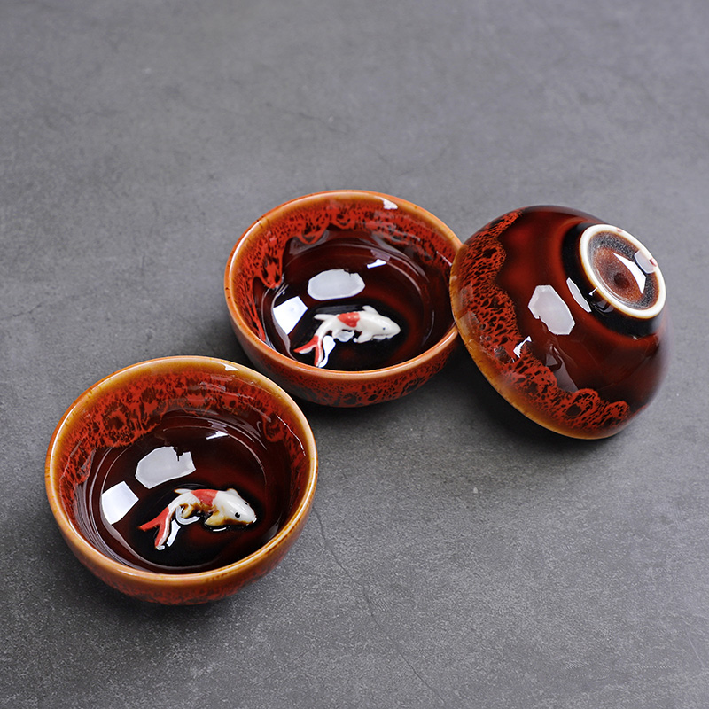 청자 물고기 귀여운 찻잔, 중국 쿵푸 찻잔, 홈 오피스 - Celadon Ceramic Cup 리뷰 및 가격